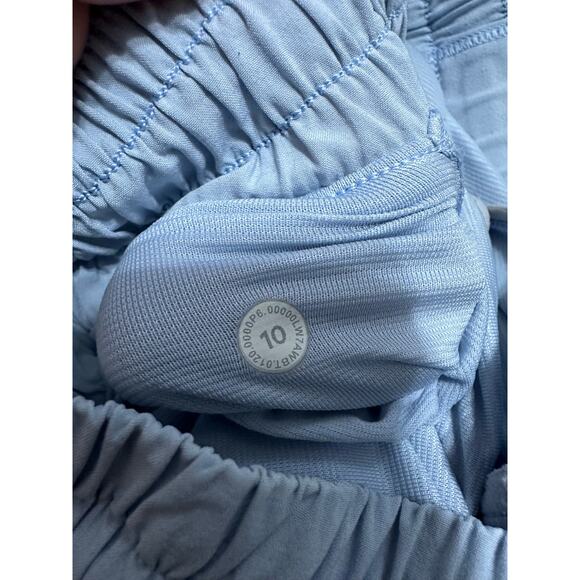 Lululemon Hotty Hot Short Long 4" Blue Linen size 10 - Picture 4 of 6